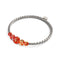 Purpurrot | Silber | Firefly Glas Kaskadenarmband